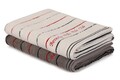 Set 2 prosoape de baie 407,  Beverly Hills Polo Club, 70x140 cm, bumbac, alb/gri