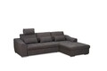 Разтегателен десен ъгъл, Ню Йорк, 190x284x85 см, въглен