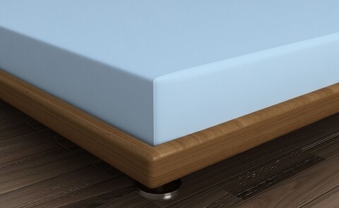 Cearceaf de pat pentru o persoana Beverly Hills Polo Club, 180x240 cm, bumbac, albastru