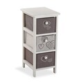 Organizator pentru baie cu 3 sertare Cozy, Versa, 30x25x56 cm, lemn