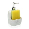 Dozator detergent lichid cu suport burete Mandala, Versa, 17.8 cm, ceramica
