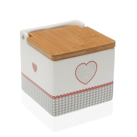 Recipient pentru sare Kam, Versa, 11x10.5x11 cm, ceramica