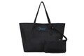 Geanta Juicy Couture 168, 45x13x30 cm, piele ecologica, negru/albastru sax