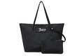 Geanta Juicy Couture 168, 45x13x30 cm, piele ecologica, negru/alb