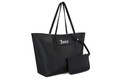 Geanta Juicy Couture 168, 45x13x30 cm, piele ecologica, negru/alb