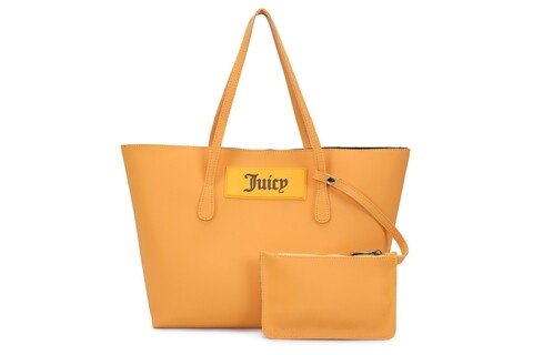 Geanta Juicy Couture 168, 45x13x30 cm, piele ecologica, galben/maro