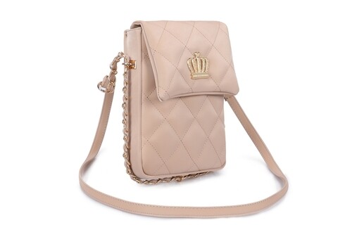 Geanta Juicy Couture 352, 16x4x23 cm, piele ecologica, bej