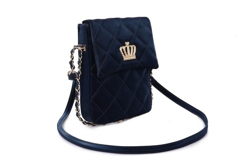 Geanta Juicy Couture 352, 16x4x23 cm, piele ecologica, albastru inchis