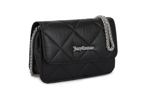 Geanta Juicy Couture Quilted 389, 20x5x13 cm, piele ecologica, negru