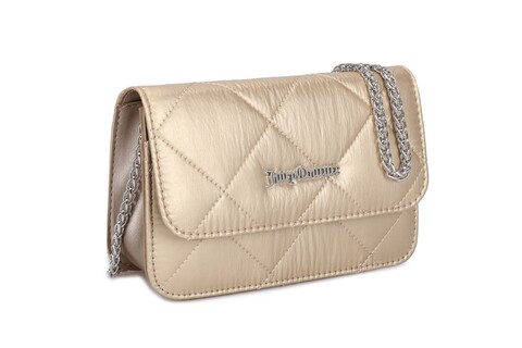 Geanta Juicy Couture Quilted 389, 20x5x13 cm, piele ecologica, cupru