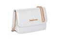 Geanta Juicy Couture 389, 20x5x13 cm, piele ecologica, alb