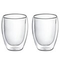 Doble 2 darabos Pohár készlet, Ambition, 350 ml, edzett üveg, áttetsző