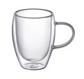 2 db Doble hőálló csészéből készlet, Ambition, 350 ml, edzett üveg, átlátszó