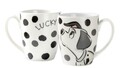 Cana Lucky, Disney, 370 ml, portelan, alb/negru