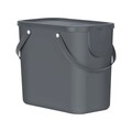 Cos de gunoi pentru colectare selectiva Albula, Rotho, 25 L, plastic, antracit