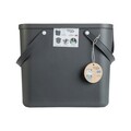 Cos de gunoi pentru colectare selectiva Albula, Rotho, 25 L, plastic, antracit
