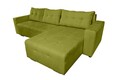 Venice Kihúzható sarokkanapé, 287x169x96 cm, tárolóládával, zöld