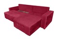 Coltar extensibil Venice, 287x169x96 cm, cu lada de depozitare, Rosu