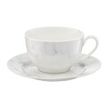 Set de cafea / ceai 12 piese Marble, Ambition, portelan, 200 ml, alb