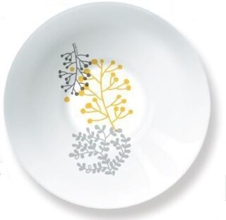Galben, Farfurie salata - floral