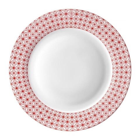 Farfurie intinsa Galaxy, Ambition, portelan, 26.5 cm, rosu