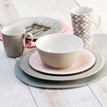 Farfurie desert Sweet, Ambition, portelan, 21 cm, gri