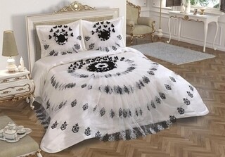 270x270 cm, Alb/Negru, Lux Dark Hearts