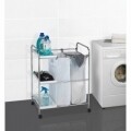 Carucior cu 3 rafturi si 2 saci pentru rufe, Wenko Arona, 64 l