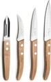 Set 4 cutite esentiale, Lou Laguiole, Essentials Forest, inox/lemn