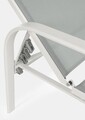 Arent Napozóágy, Bizzotto, 69x195x95 cm, acél/poliészter, fehér