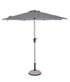 Umbrela pentru gradina / terasa, Vienna, Bizzotto, Ø 250 cm, stalp Ø 48 mm, aluminiu/poliester, gri inchis