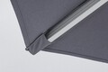 Umbrela pentru gradina / terasa, Vienna, Bizzotto, Ø 250 cm, stalp Ø 48 mm, aluminiu/poliester, gri inchis