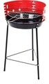 Fix grillsütő 3 lábbal BBQ félig nyitott, Ø33 cm, fém, piros