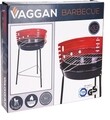 Fix grillsütő 3 lábbal BBQ félig nyitott, Ø33 cm, fém, piros