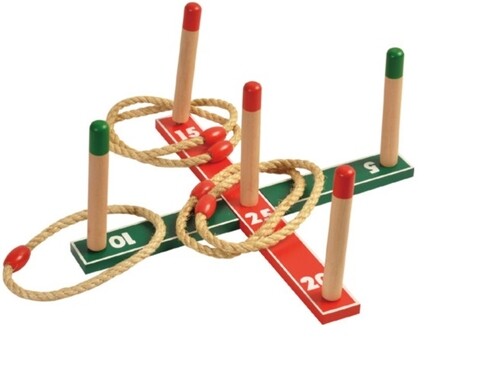 Joc Quoits, 40x4.5x1.8 cm, lemn, multicolor