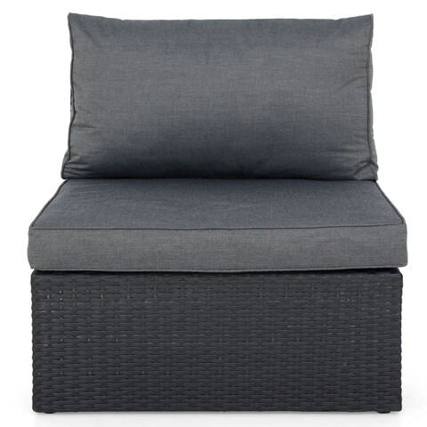 Miami Központi elem, L.73.5 l.83 H.65, alumínium, fekete/szürke