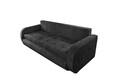 Разтегателен диван Siena, 230x97x78 см, с място за съхранение, черен
