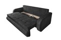 Разтегателен диван Siena, 230x97x78 см, с място за съхранение, черен