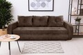 Разтегателен диван Siena, 230x97x78 см, с  място  за съхранение, Кафяв