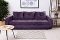 Разтегателен диван Siena, 230x97x78 см, с кутия за съхранение, Лилав