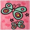 Covor Kiddy Play Butterfly Pink 90X90