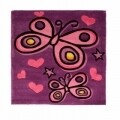 Covor Kiddy Play Butterfly Purple 90X90