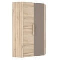 Dulap cu 2 usi de colt, Enrique, L.103 l.103 H.198, pal, stejar/gri