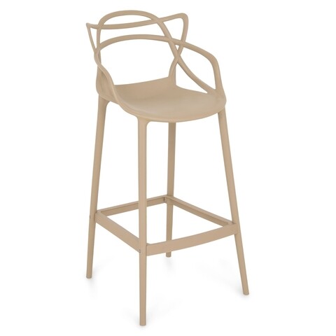 Scaun bar, Floyd, L.50 l.54 H.109, plastic, bej