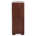 Comoda cu 5 sertare, Luvru, L.90 l.50 H.130, mdf/pal furniruit, maro