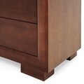 Comoda cu 5 sertare, Luvru, L.90 l.50 H.130, mdf/pal furniruit, maro