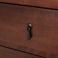 Comoda cu 5 sertare, Luvru, L.90 l.50 H.130, mdf/pal furniruit, maro