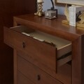Comoda cu 5 sertare, Luvru, L.90 l.50 H.130, mdf/pal furniruit, maro