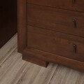 Comoda cu 5 sertare, Luvru, L.90 l.50 H.130, mdf/pal furniruit, maro