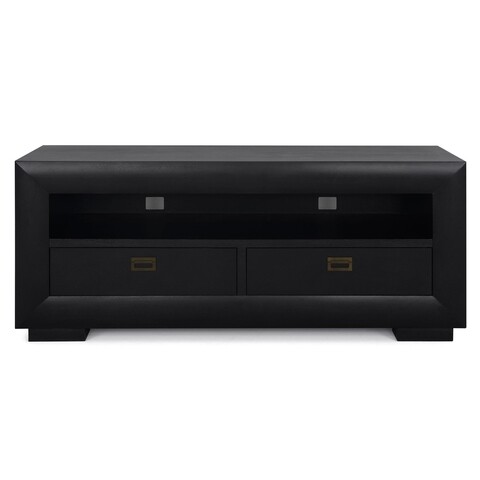 Comoda TV cu 2 sertare, Chic, L.160 l.50 H.67, mdf/pal/furnir de mesteacan, wenge